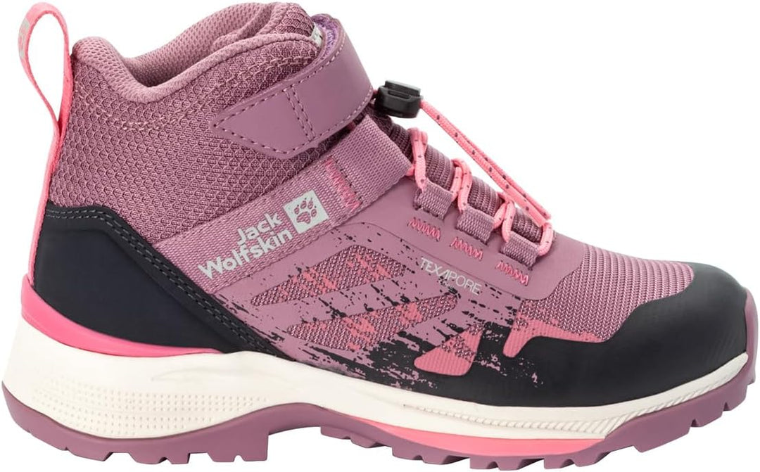 Jack Wolfskin Unisex Kinder Vili Hiker Texapore Mid KWalking-Schuh 31 EU Ash Mauve, 31 EU Ash Mauve