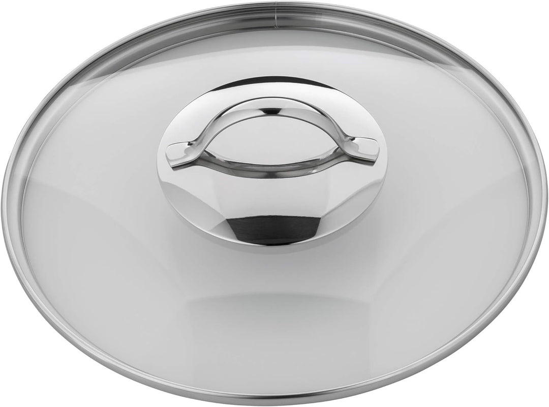 WMF Pfannen- Topfdeckel 24 cm, Glasdeckel mit rundem Metallgriff, Deckel für Töpfe & Pfannen, hitzeb