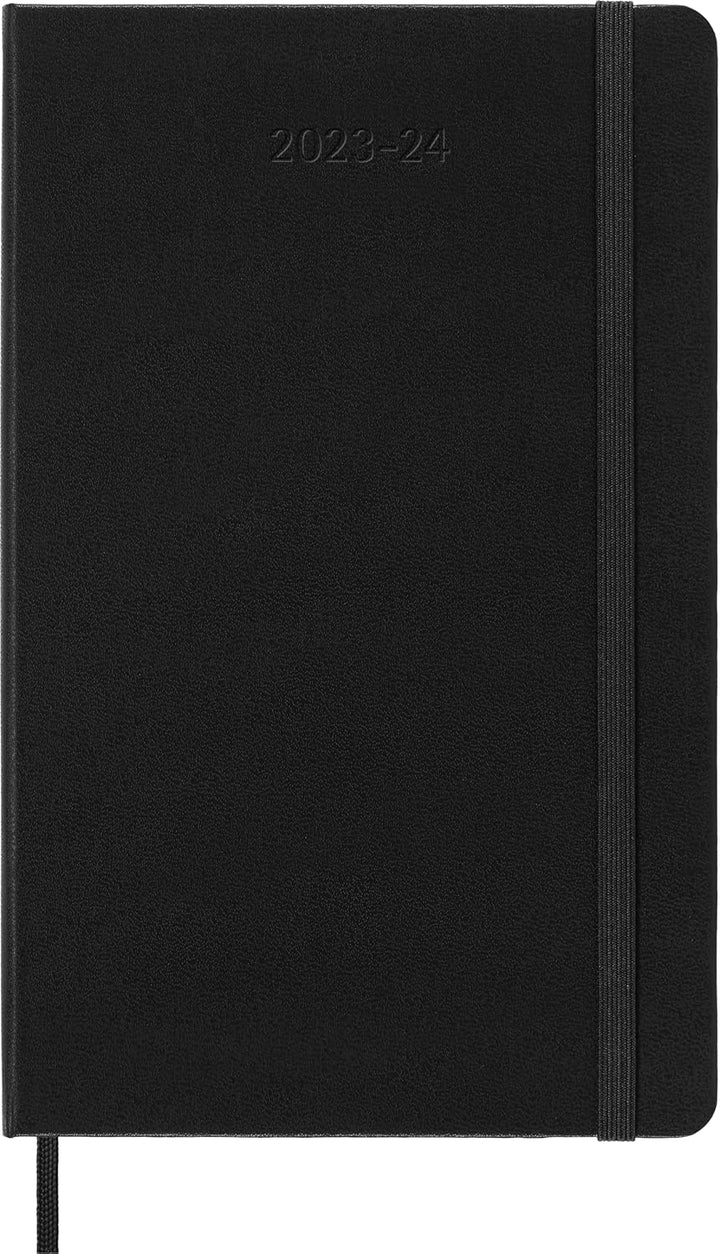 Moleskine Tagesplaner 2023-2024, 18-Monate-Kalender, Hardcover-Tagesplaner, Grossformat 13 x 21 cm,