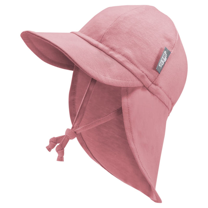 Jan &amp; Jul Sonnenhut aus Baumwolle mit UPF 50+ UV-Schutz für Baby Junge und Mädchen, Altrosa