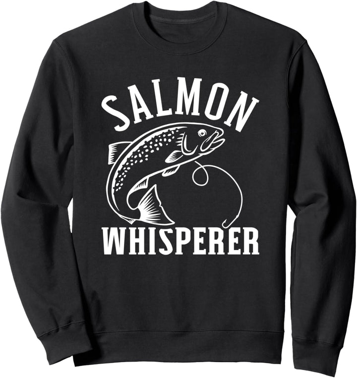 Lachs Angeln Salmon Whisperer Sweatshirt