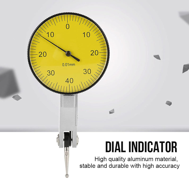 Messuhr Genauigkeit 0,01 Mm Hebelskala Comparatore Messuhr Taster Test Indicator Tool Kit Gauge mit