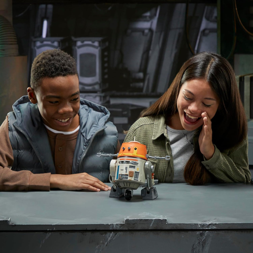 Star Wars Chatter Back Chopper, animatronisches Spielzeug für Kinder, 40+ Geräusch- und Bewegungskom