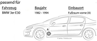 Lautsprecher - Einbauset passend mit JBL Stage2 524 | 2-Wege | 13cm Koax für BMW 3er E30