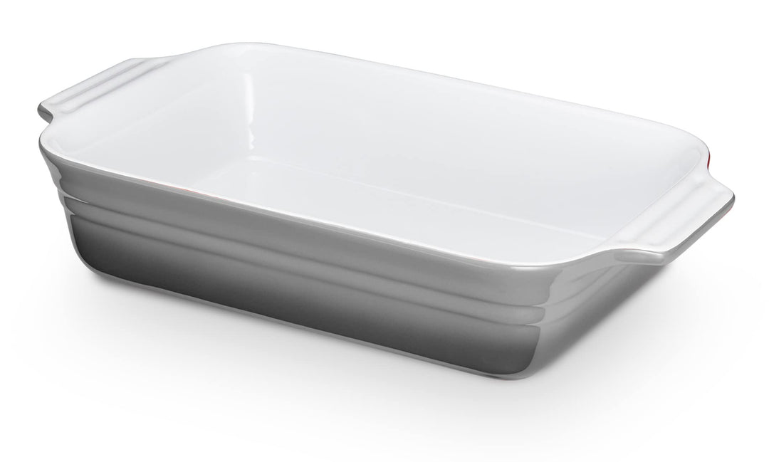 KHG Auflaufform mittelgross 34 cm mit 1,75 Liter in Grau für 3-4 Personen | Ofenform aus Keramik Ste