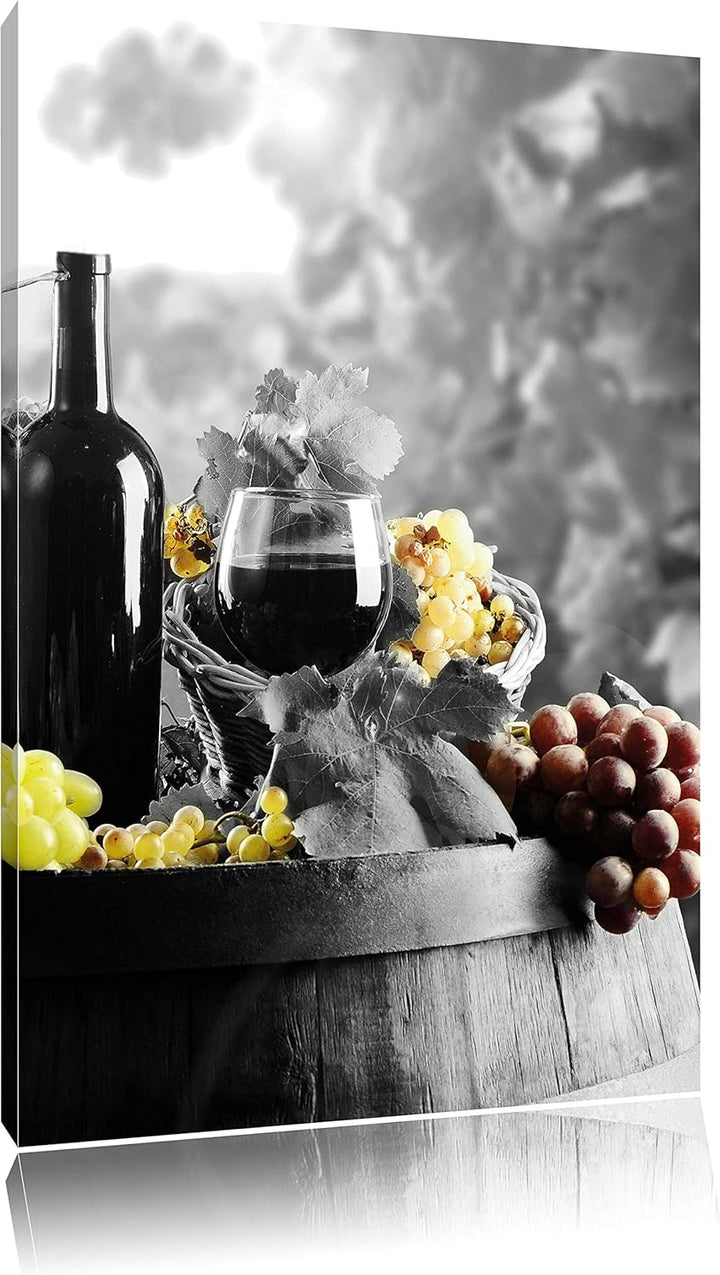 Pixxprint gemischte Auslese an Weintrauben als Leinwandbild/Grösse: 120x80 cm/Wandbild/Kunstdruck/fe