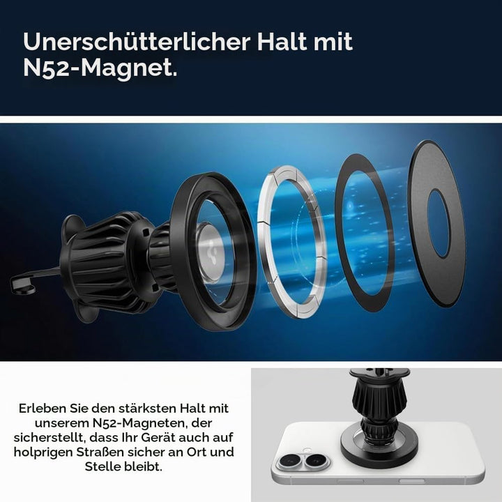 Spigen 2-in-1 MagSafe Autohalterung für Lüftung &amp; Armaturenbrett [inkl. MagSafe-Aufkleber] Handyhalt