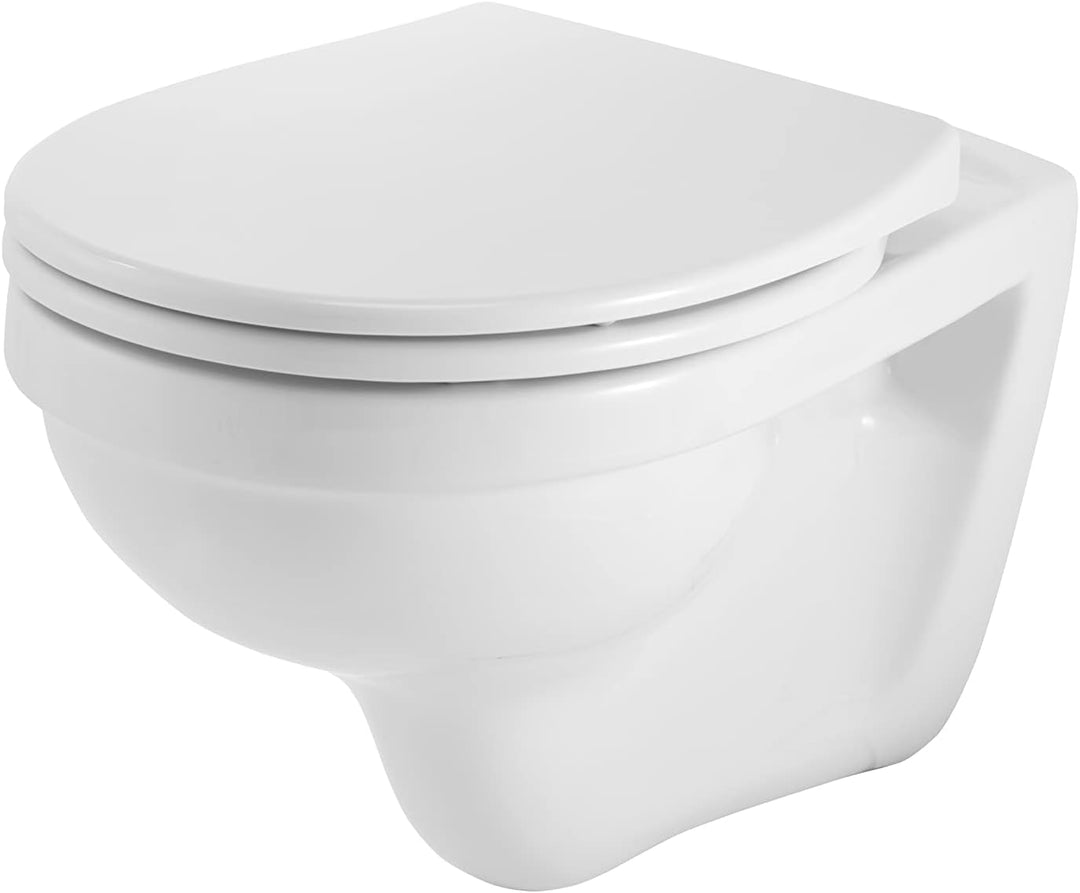 Pressalit WC Sitz Deckel Klodeckel | mit Absenkautomatik | weiss | Universal Standard Klobrille | Be