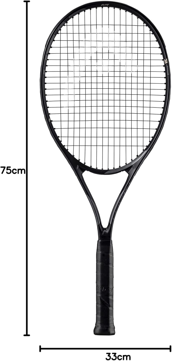HEAD Unisex – Erwachsene Mx Attitude Elite Tennis Racquet Griffstärke 3 Stealth, Griffstärke 3 Steal