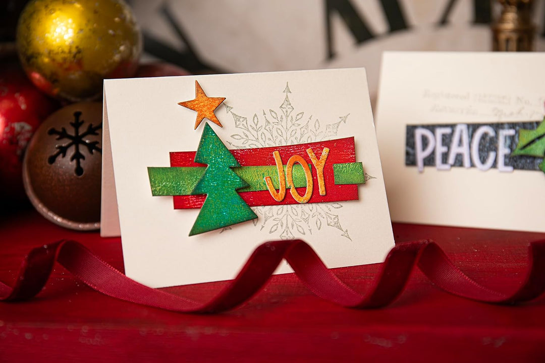 Sizzix Thinlits Set 49er-Pack Santa Greetings Colorize von Tim Holtz | 666338 | Hauchdünne Stanzform