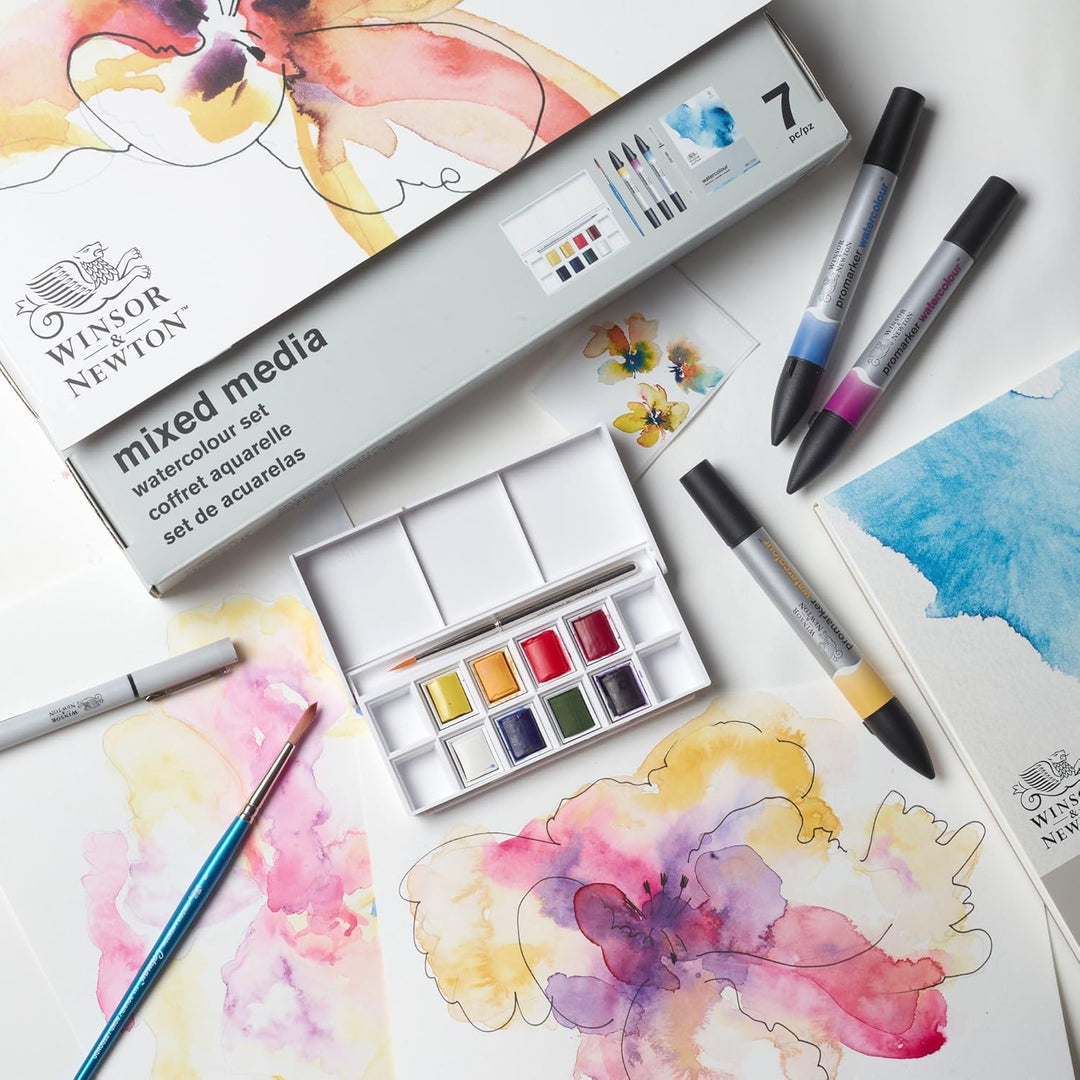 Winsor & Newton 0290181 Promarker Mixed Media Set - Watercolour - kuratierte Sets von Künstlern mit