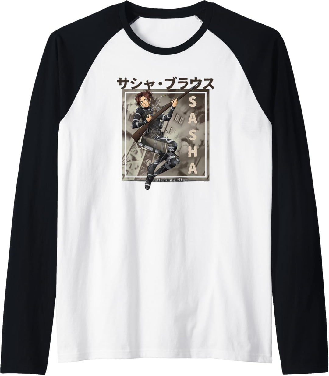Attack on Titan Season 4 Sasha Kanji Raglan