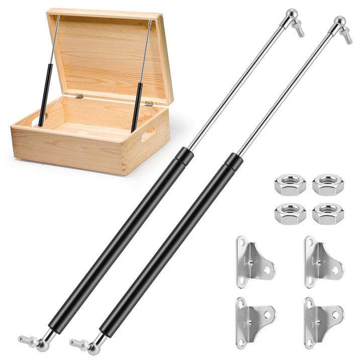 2 Stück Gasdruckfeder 500mm 445N/45Kg,L-Förmigen,Gasdruckdämpfer,Stossdämpfer Für Werkzeugkasten Woh