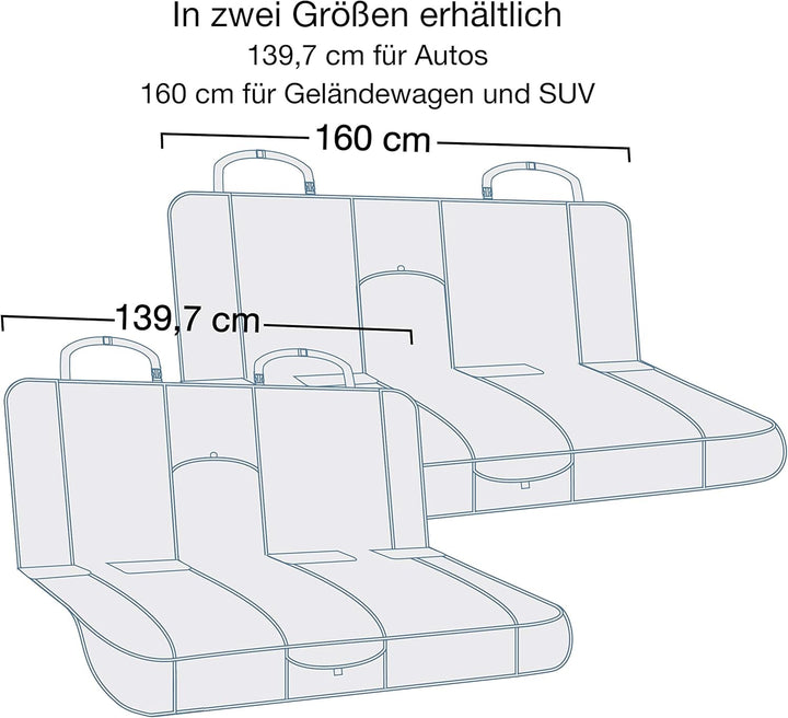 Kurgo Wander Rücksitz-Autoschondecke für Hunde, Wasser- und schmutzabweisend, Universelle Passform,