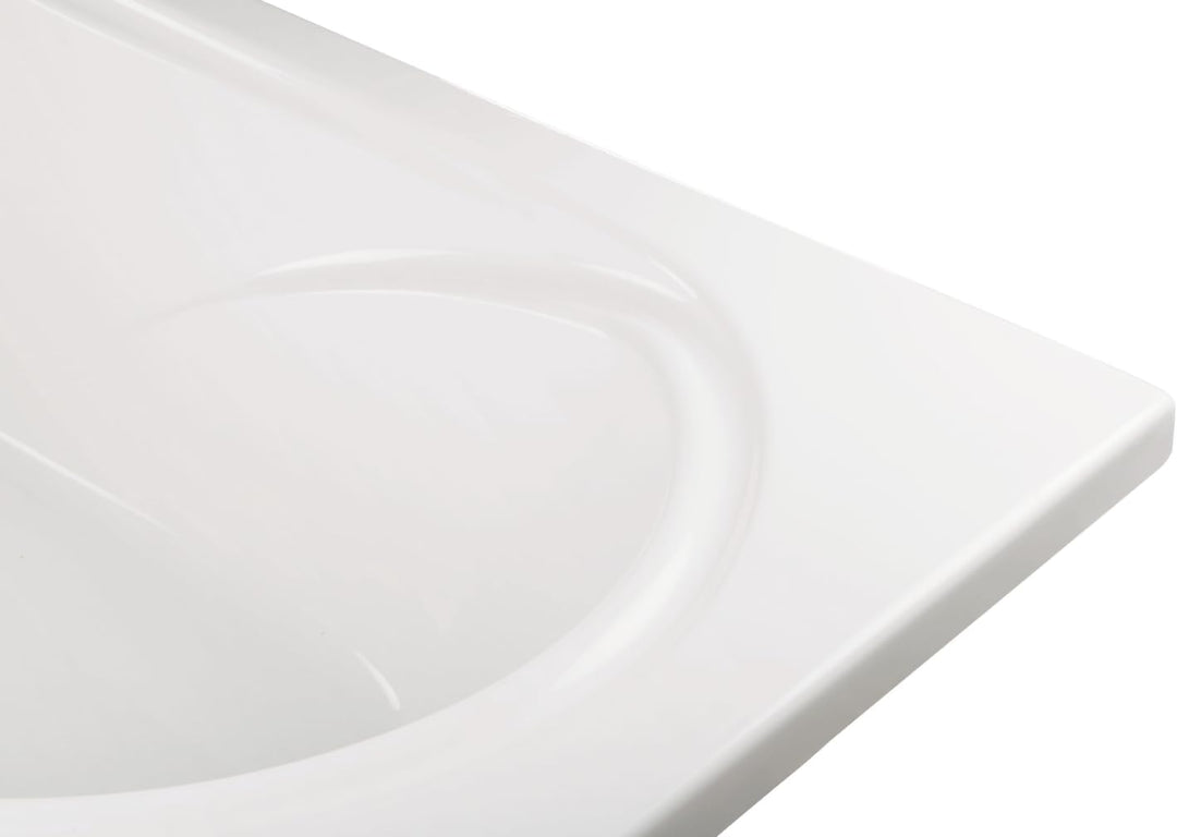 Calmwaters® Rechteck-Badewanne mit Dusche 180x80 cm, Acrylwanne Modern Small 2 mit Duschzone, Badewa