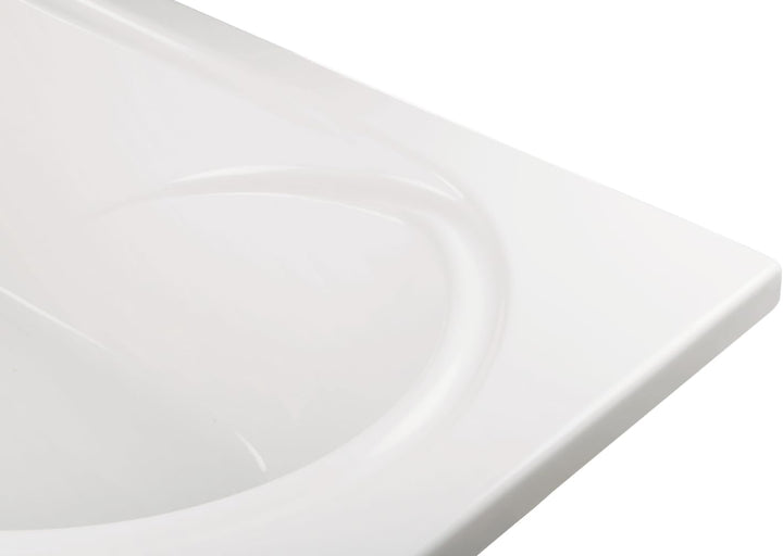 Calmwaters® Rechteck-Badewanne mit Dusche 180x80 cm, Acrylwanne Modern Small 2 mit Duschzone, Badewa