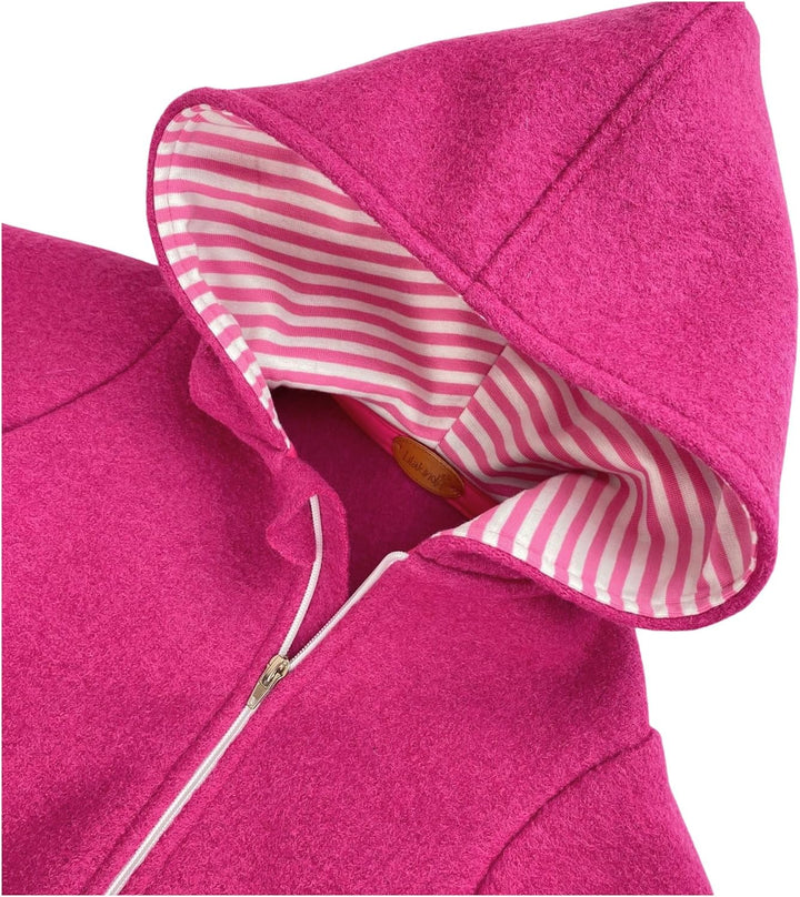 Lilakind“ Baby Kinder Wollwalk Overall Einteiler mit Kapuze Walkloden Walkoverall in 5 Farben Gr. 56