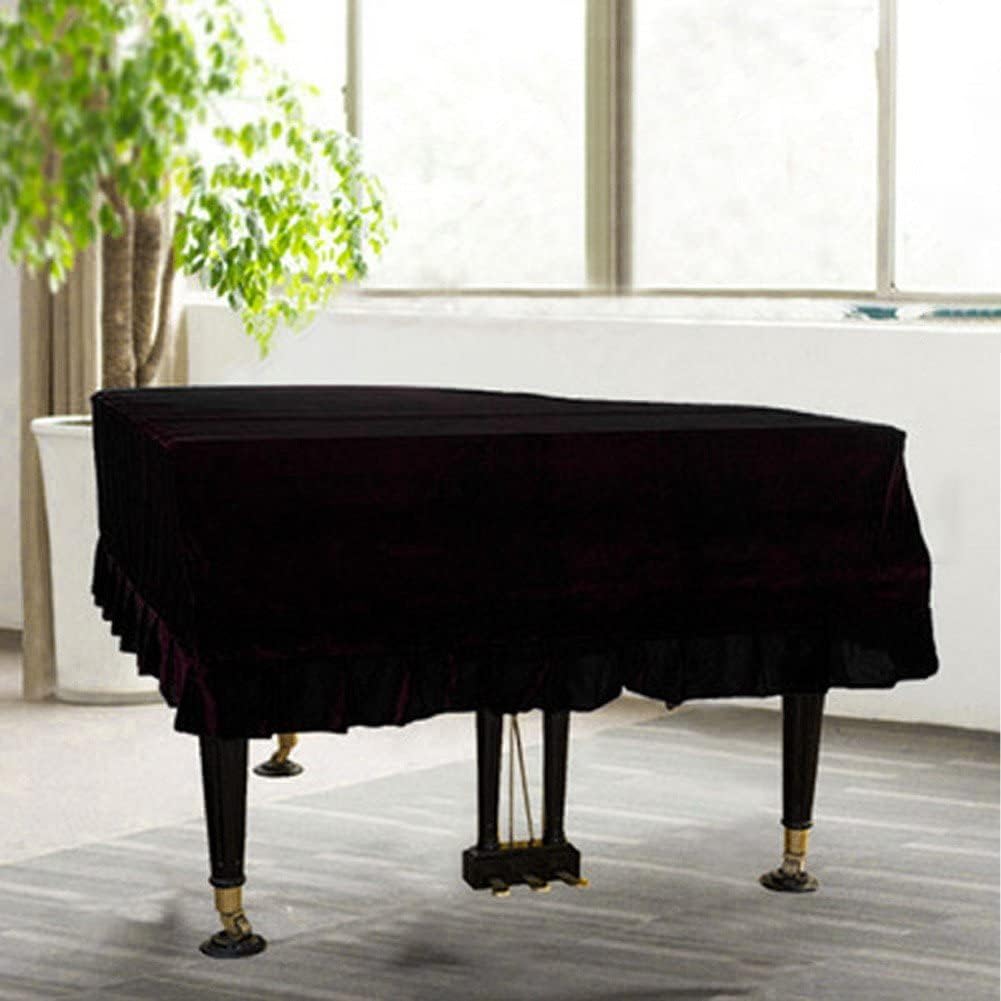 Grand Piano Keyboard Cover Anti -Scratch Piano Cover Gold Samt Klavierdeckel Klavier Schutzstoff Kla