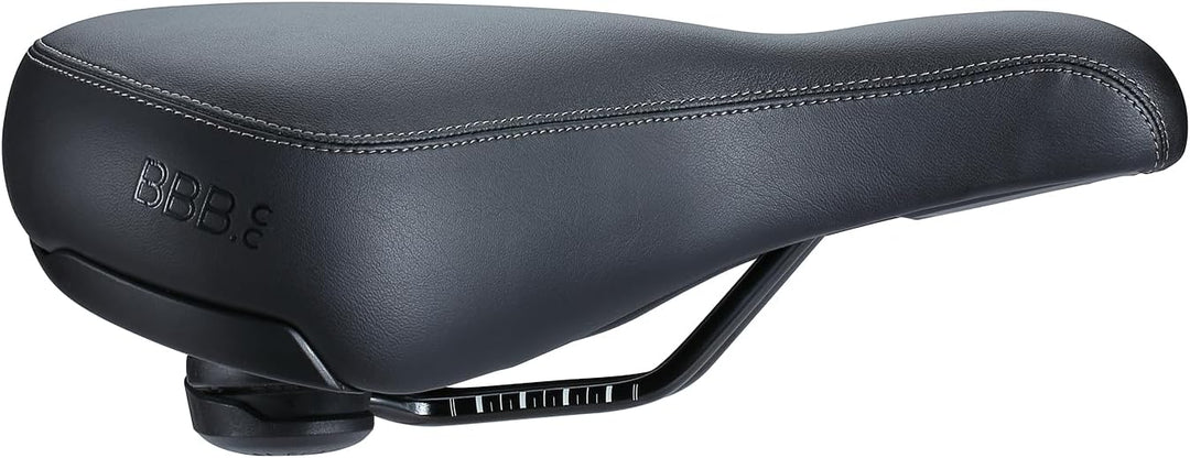 BBB Cycling SoftShape Relaxed Anatomischer Fahrradsattel I Bequemer Fahrradsitz Unisex I Komfortable