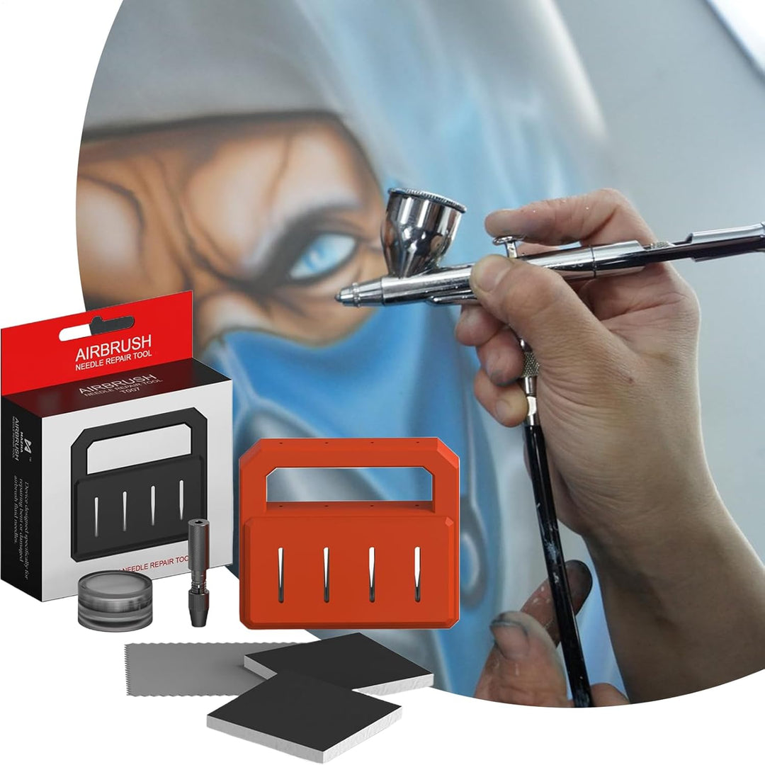 Airbrush-Nadelschärfer – Airbrush-Nadel-Restaurator, Airbrush-Schärf-Set für Nageldesign, Automobil-