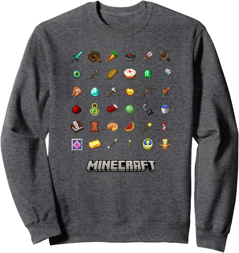 Minecraft Items Textbook Sweatshirt