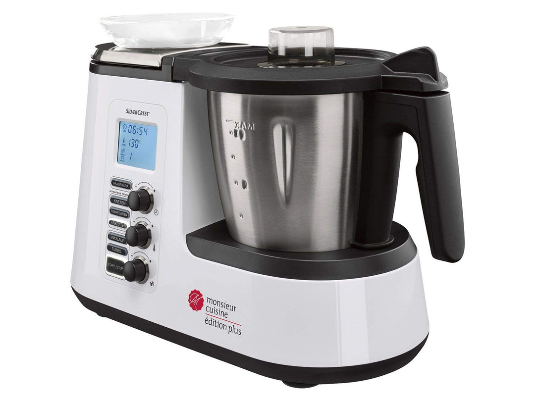 Silvercrest Monsieur Cuisine Edition Plus, multifunktional, waschbar, Schwarz/silberfarben