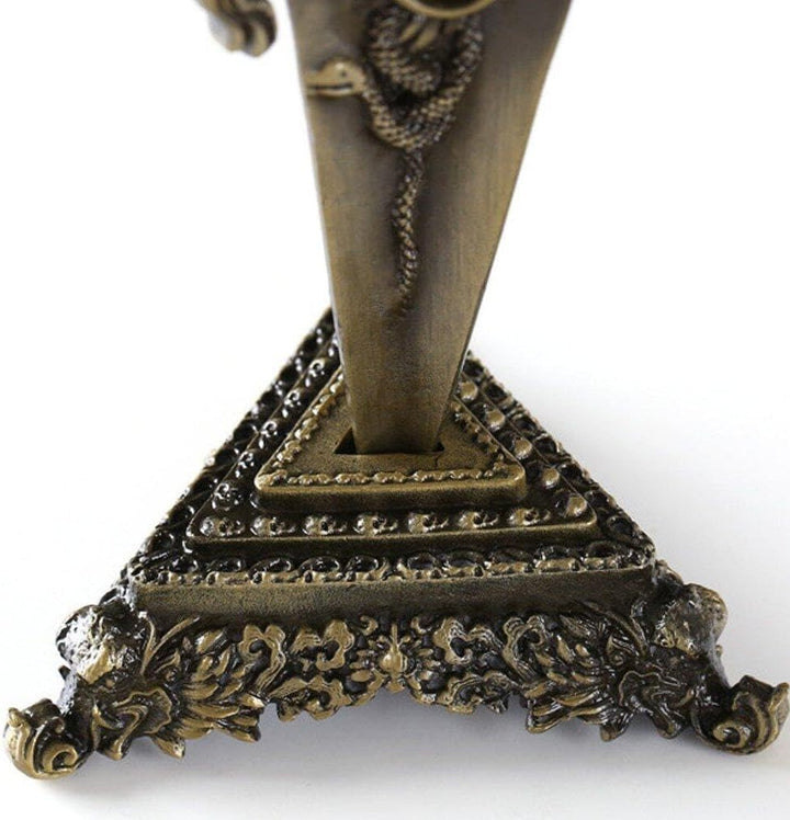 Buddhistischer Stahl Stössel Eingelegtes Edelsteinhandwerk Glückverheissend Buddhismus Desktop Home