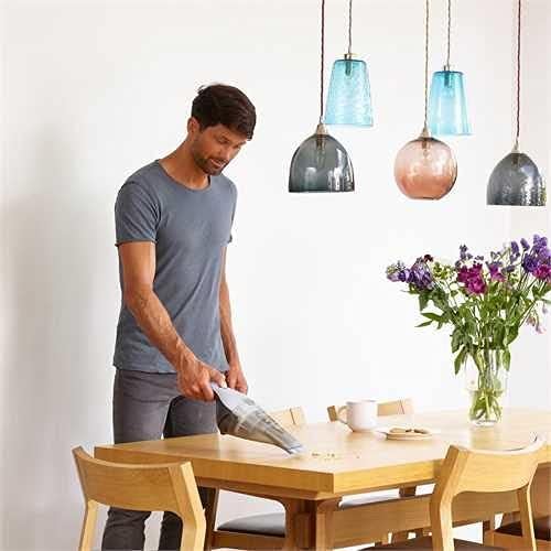 BLACK+DECKER Handstaubsauger Akku 7,2V Dustbuster (Handsauger beutellos + kabellos, breite Saugöffnu