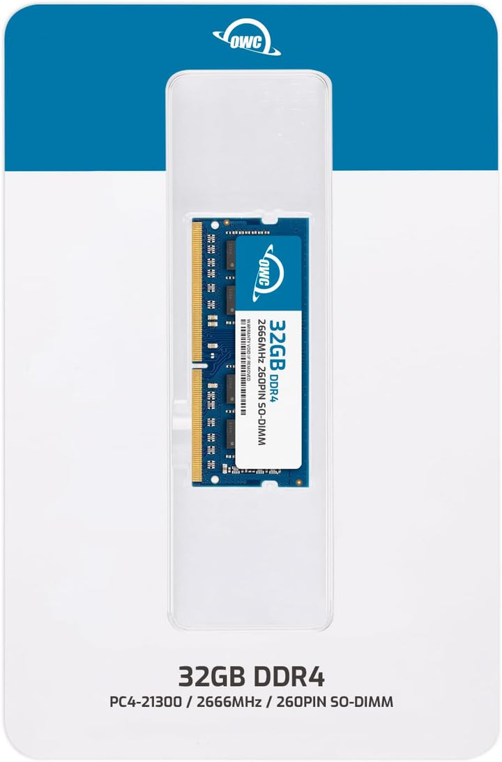 OWC - 32GB Memory Upgrade Modul - PC21300 DDR4 2666MHz SO-DIMM für Mac Mini (2018 - aktuell), iMac (