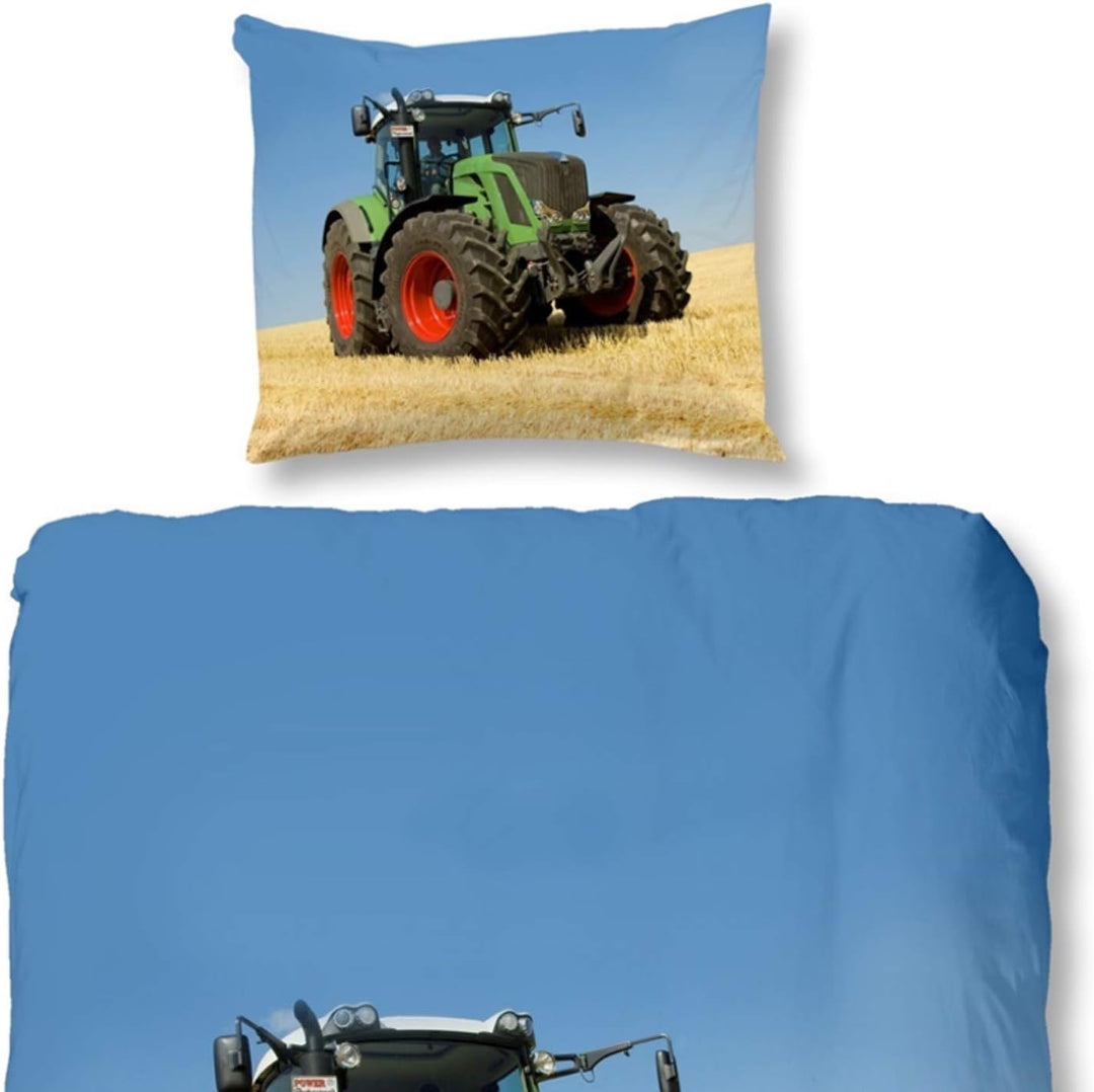Good Morning! 4208-P bettwäsche mit Traktor, 100% Baumwolle, Multi Colour, 200x135x0.5 cm 200x135x0.