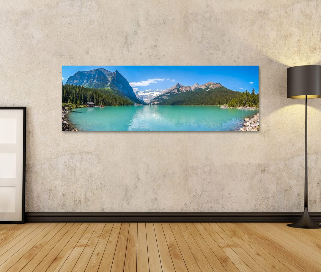 islandburner Bild auf Leinwand Schöne Aussicht Auf Lake Louise Im Banff Nationalpark In Alberta Kana