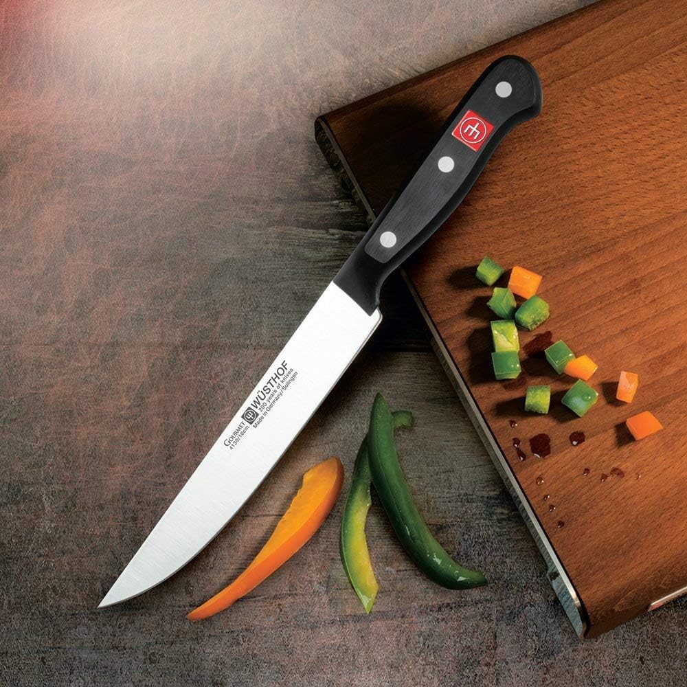 WÜSTHOF Gourmet Steakmessersatz mit 6 Messern, je 12 cm Klingen