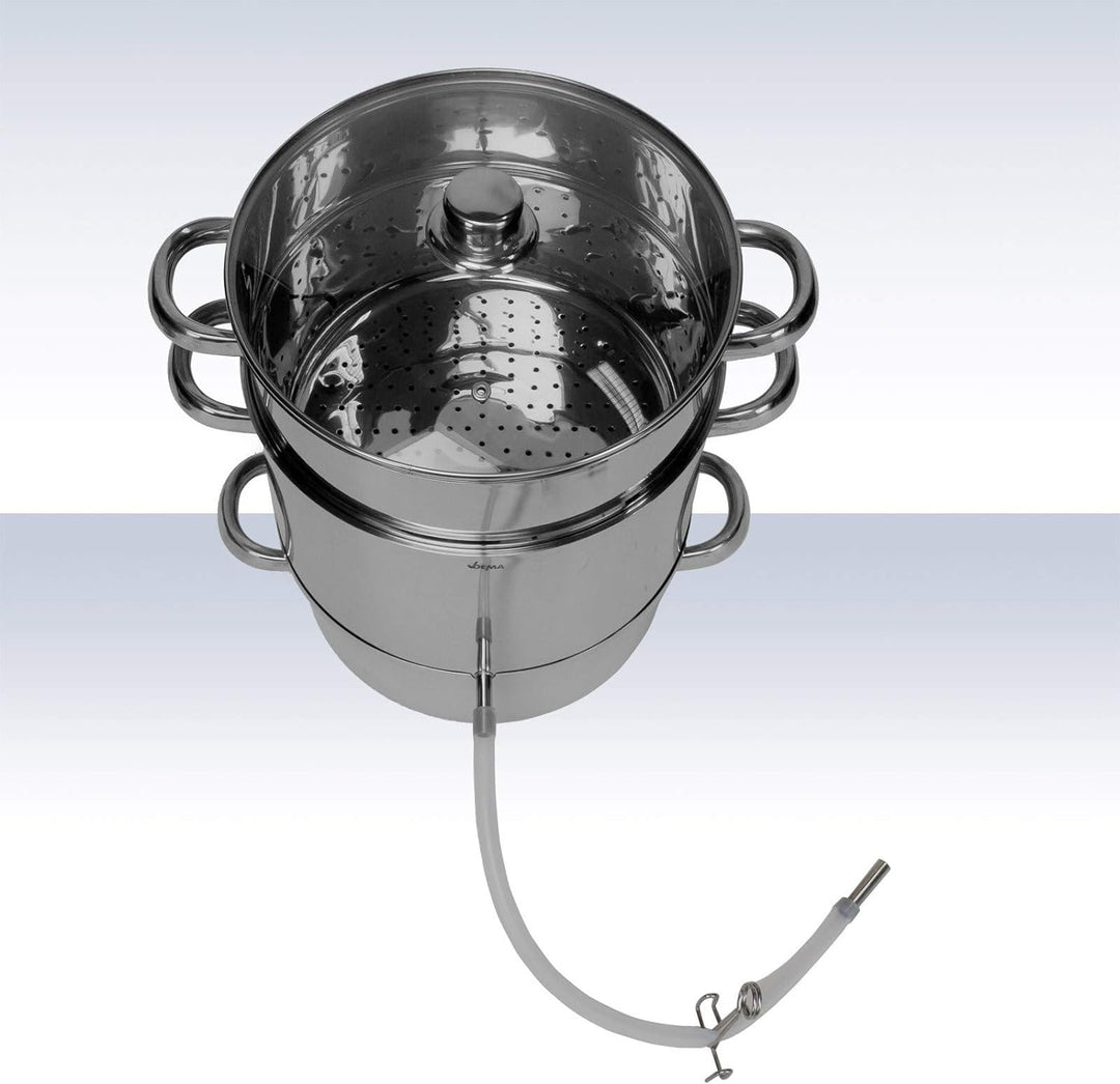 Edelstahl Dampfentsafter Dampf Entsafter Fruchtentsafter Obstpresse Saftpresse für ca. 8 Liter