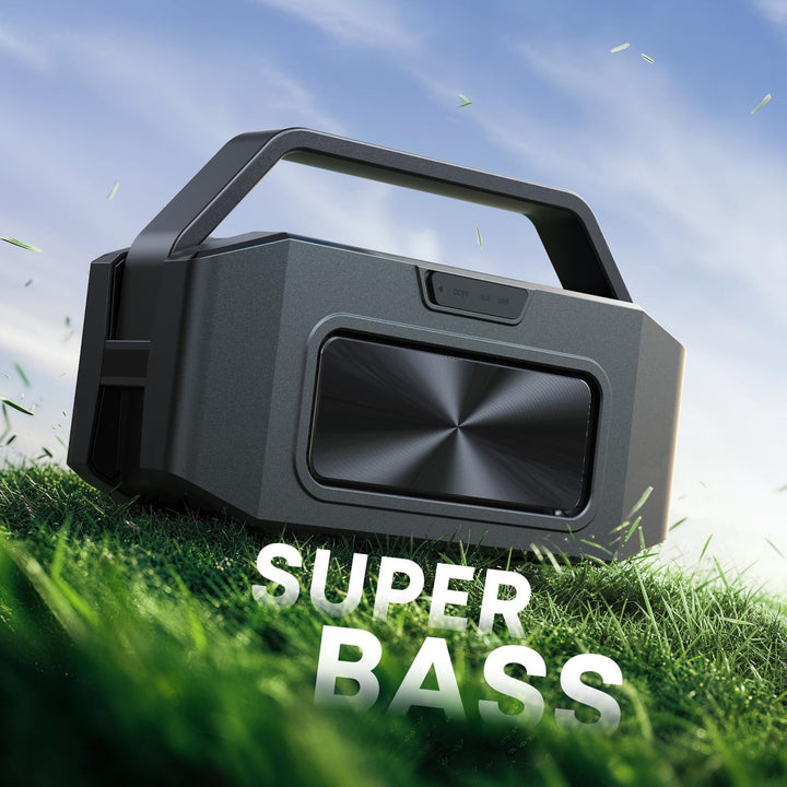 W-KING Bluetooth Lautsprecher Boxen Gross, 60W(100W Spitze) IPX6 Musikbox Lautsprecher Bluetooth Box