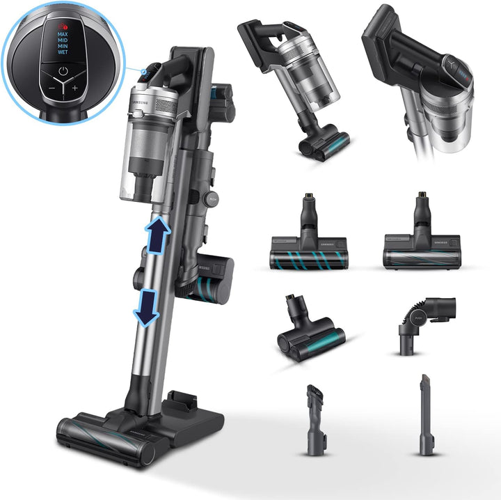 Sams , hepa, Aspirazione VS20R9046T3 VS20R9046T3/ET, Samsung Jet 90 Complete, Silber Schwarz, 6 Acce