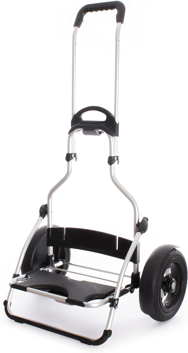 Andersen Shopper Royal Plus Alu klappbar mit Luftreifen Ø 25 cm und 74 Liter Tasche Fado 2.0 mit Küh