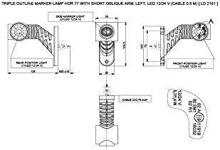 MelTruck® 2x LED Umrissleuchte Begrenzungsleuchte E9 R+L für LKW PKW Anhänger