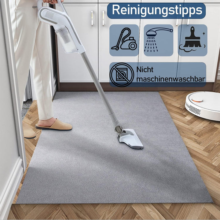 Fussmatte innen, waschbar Schmutzfangmatte, superdünne Eingangstürmatte, strapazierfähige Türmatte S