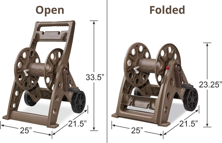 Liberty Garden Products 514 Zweirad, Schlauchwagen, Kunststoff, Bronze (Montage erforderlich), Schla