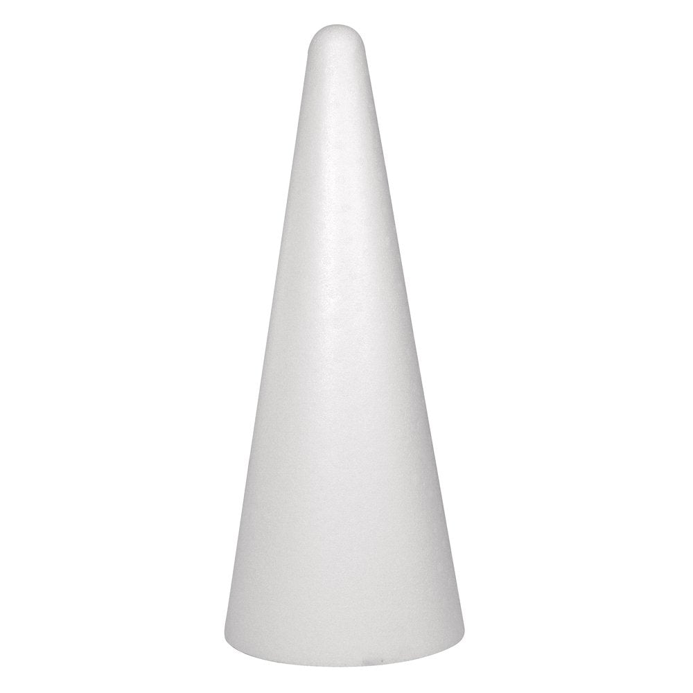 Rayher Styropor-Kegel voll ø 20 cm, Höhe 50 cm , 3003800, Höhe 50 cm