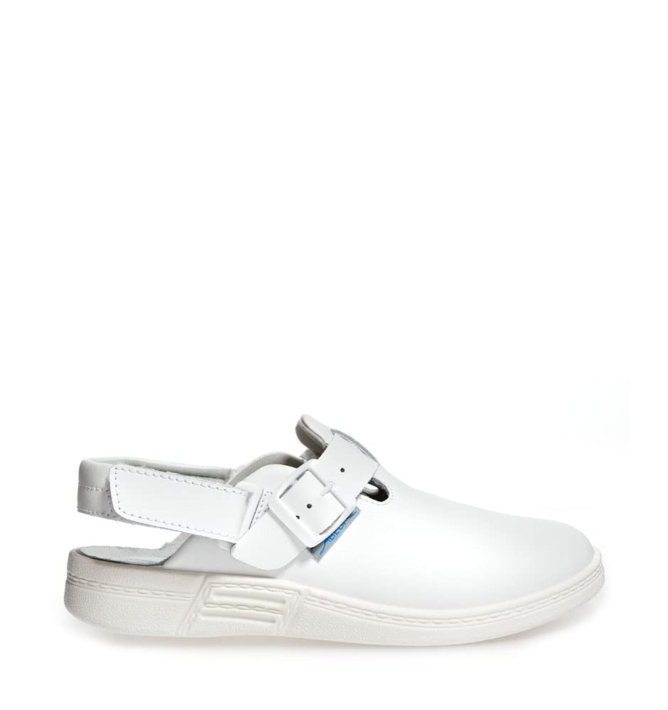 Abeba Clog 7208 - the original, Glattleder, weiss, zertifiziert, 35 35 EU, 35 EU