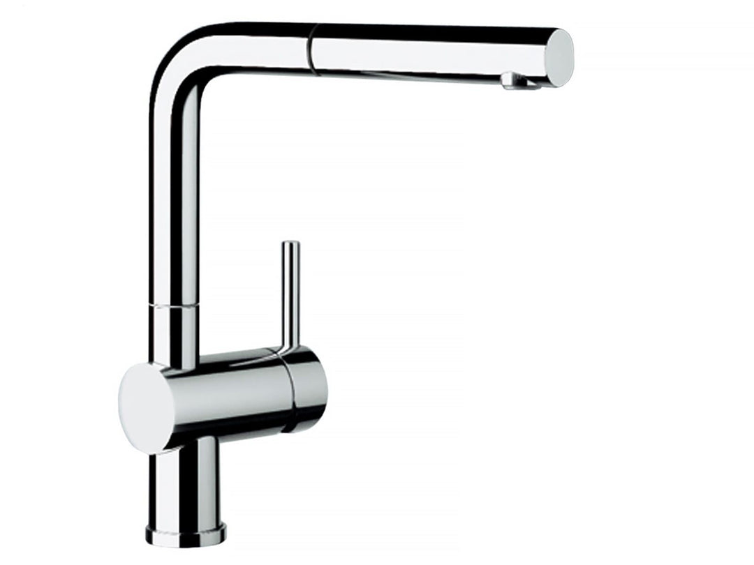 BLANCO LINUS-S - Küchenarmatur mit herausziehbarem Auslauf - Niederdruck - Chrom - 512200 Niederdruc