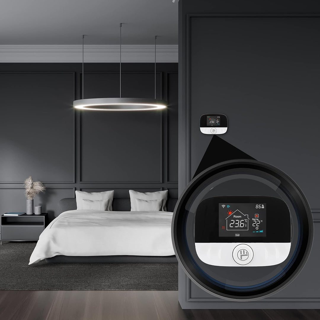 TELLUR SMART WiFi Thermostat, WLAN Raumthermostat Tuya, Internetsteuerung, Wochen/Tagesplan, Sprachs