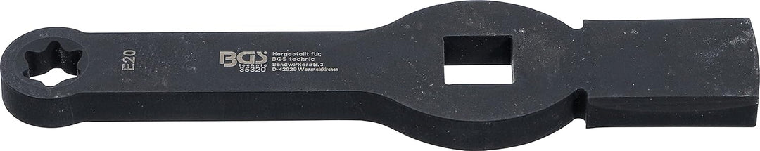 BGS 35320 | Schlag-Ringschlüssel | E-Profil (für Torx) | mit 2 Schlagflächen | SW E20 Schlüsselweite