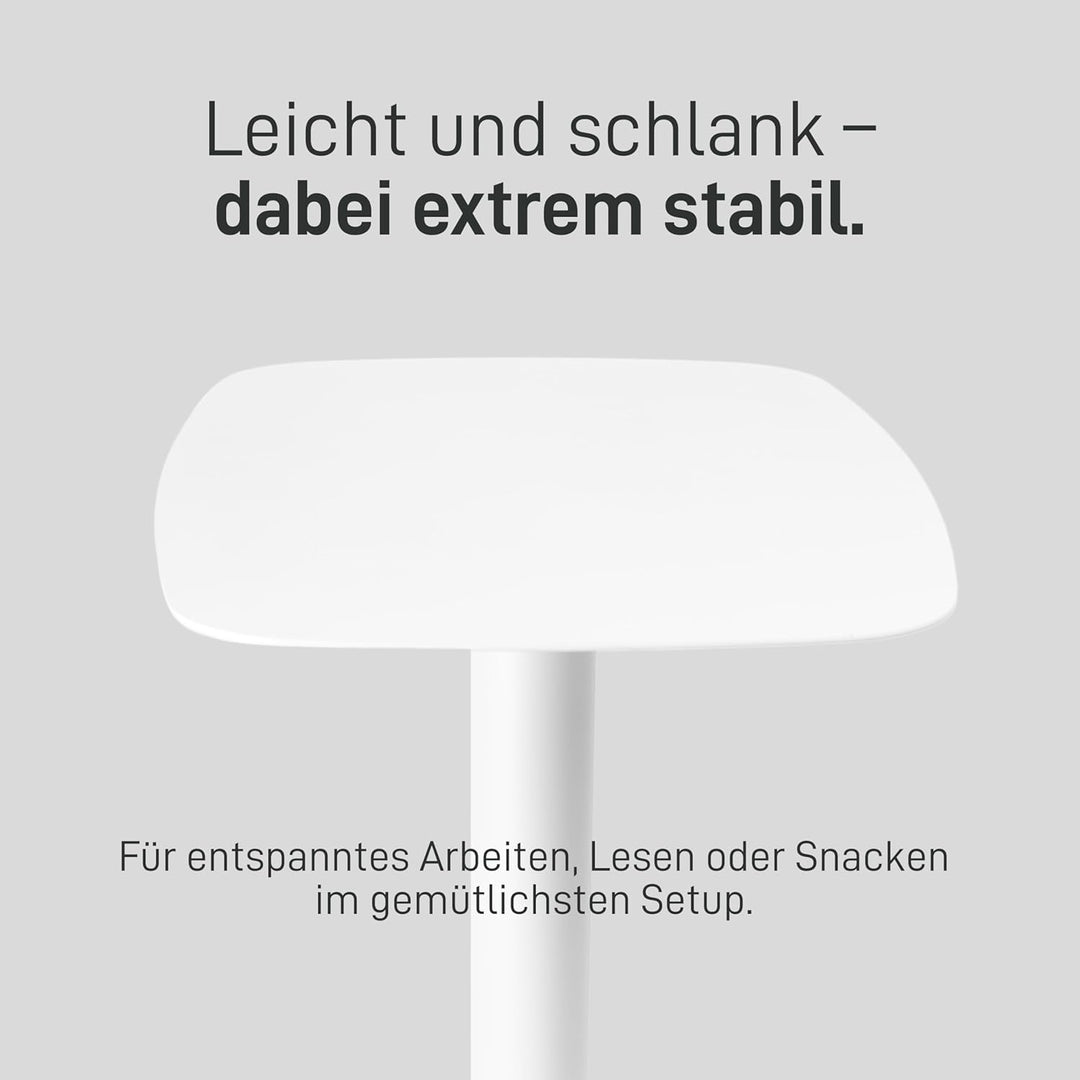 Natural Goods Berlin 1x Beistelltisch Lucia - Beistelltisch Weiss, Nachttisch Metall - Metalltisch O