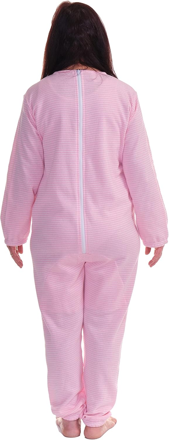 FERRUCCI COMFORT Wintersanitärpyjama mit Rückenreissverschluss - 9014/1 - Für Alzheimer, Inkontinenz