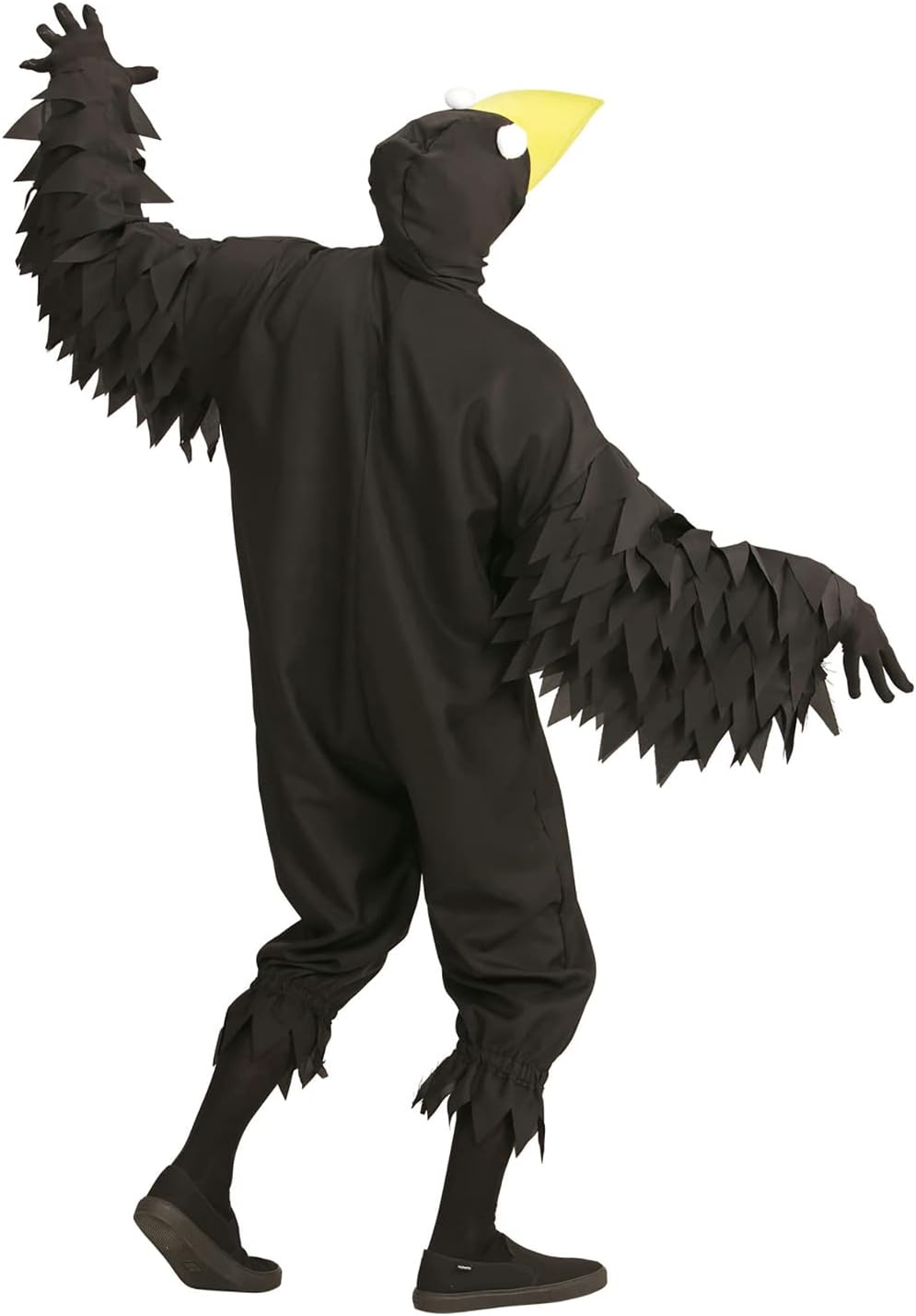 "CROW" (hooded jumpsuit with mask) - (M), M