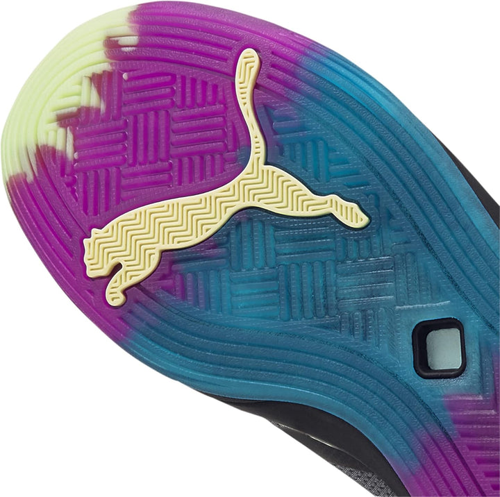 PUMA Unisex Accelerate Turbo Nitro Ii Hallenturnschuh, Puma Black Fizzy Light Ocean Dive Festival Fu