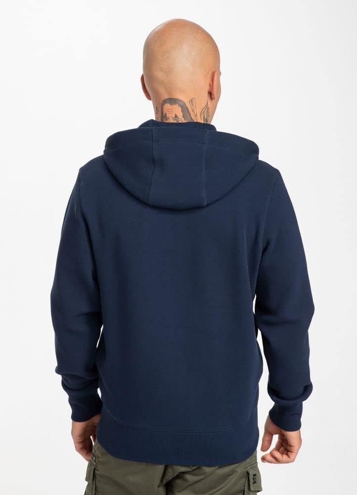 Pitbull West Coast Hoodie mit Reissverschluss Pique Logo 21 Dunkelblau XL