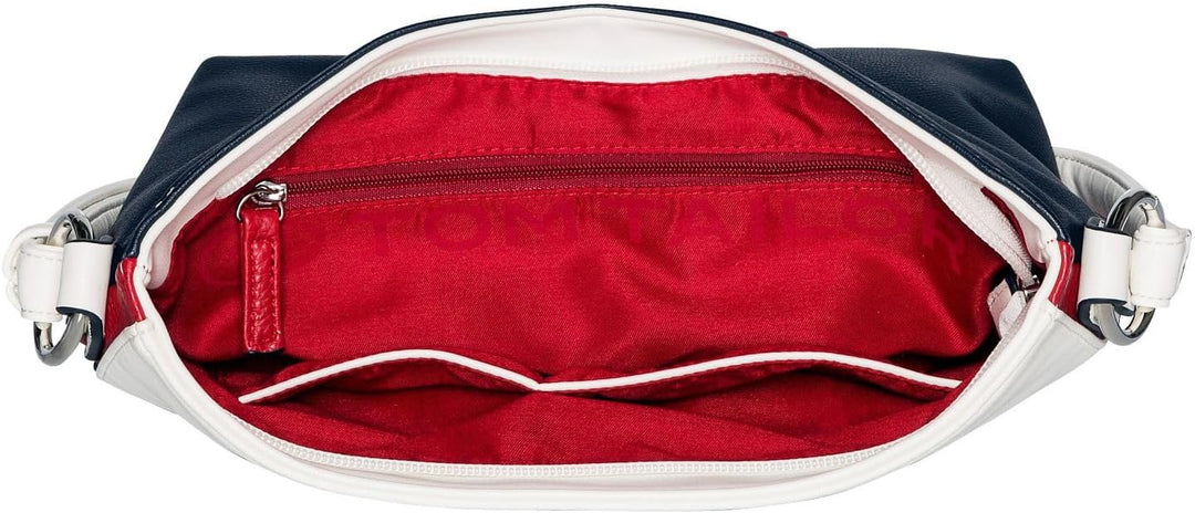 TOM TAILOR bags Jule Damen Umhängetasche Crossbody Bag Klein 27 x 9 x 25 Mixed Maritim, 27 x 9 x 25